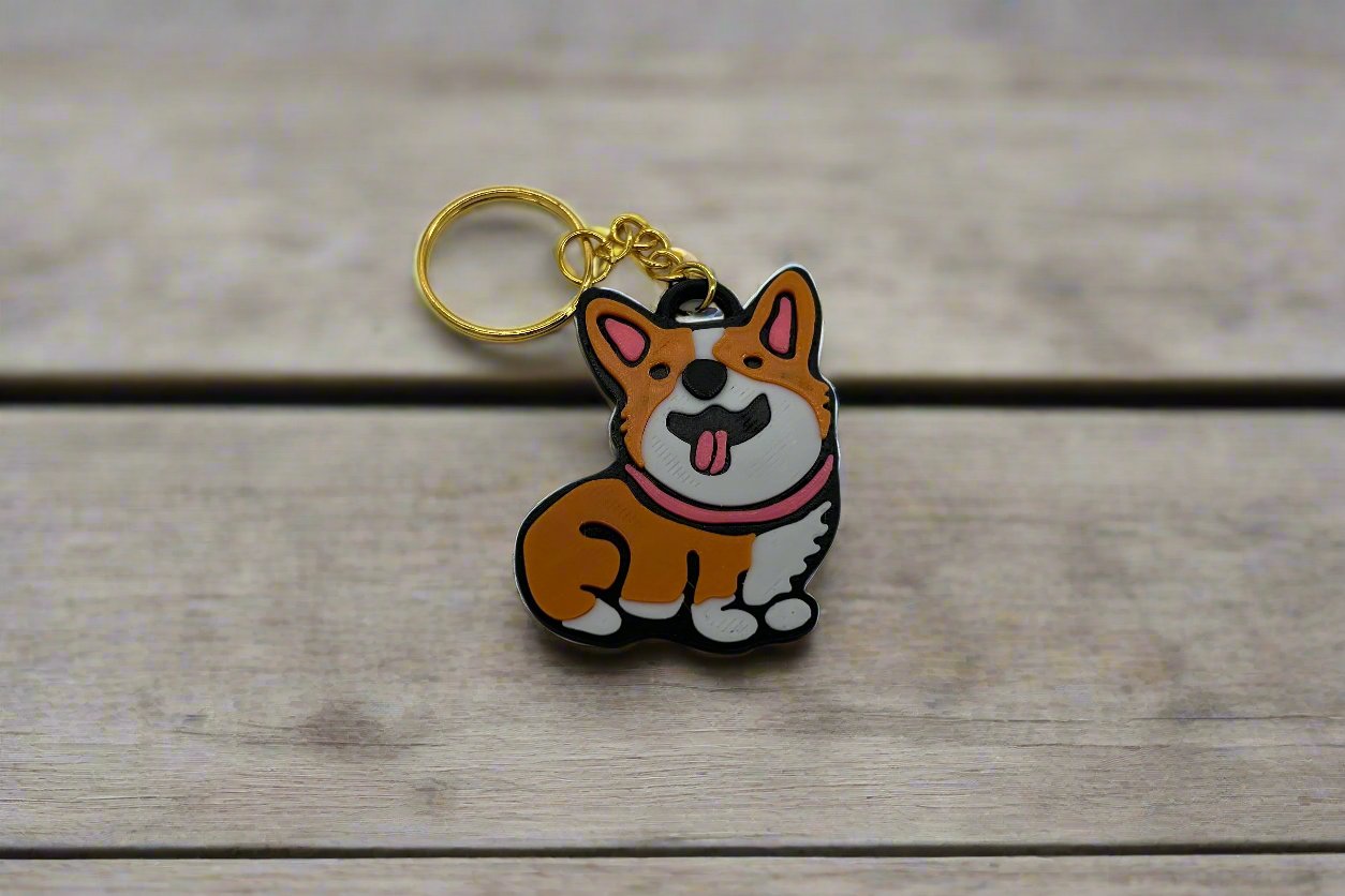 Olly the Corgi Keychain