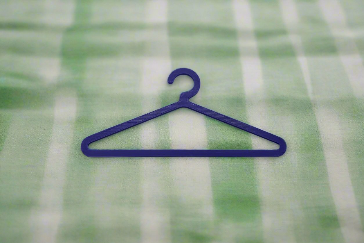 Purple hanger for Buil-a-bear clothes