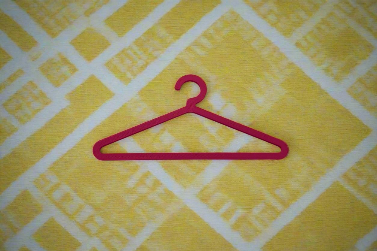 Pink hanger for Build-a-bear clothes