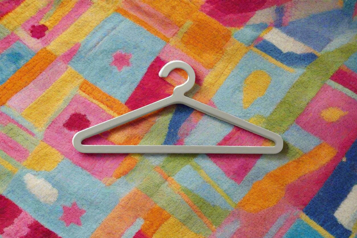White hanger for Build-a-bear clothes
